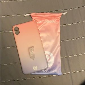 Sunset ombré loopy case for iPhone XS Max (lefty)